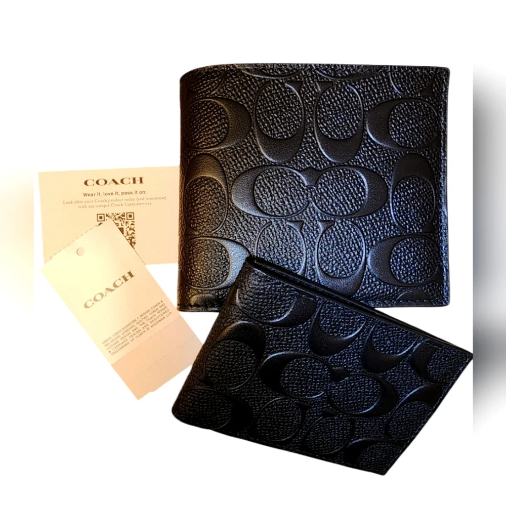 *Coach MEN'S bifold wallet NWT - Picture 1 of 12